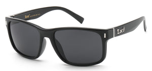 NEW EDGE EYEWEAR LOCS 8LOC91185-BK BLACK MATTE WRAP SUNGLASSES