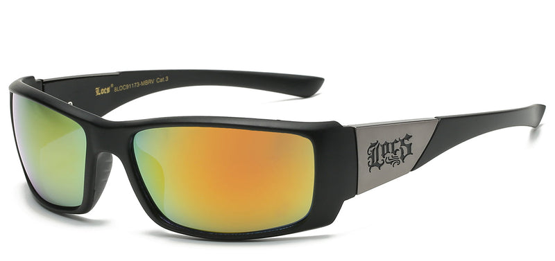 TOUGH MEETS TRENDY: THE ULTIMATE LOCS 8LOC91173-MBRV SUNGLASSES