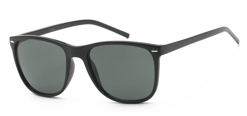 NEW EDGE EYEWEAR AMERICAN CLASSIC 712112 BLACK ROUND SUNGLASSES