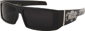 UNLEASH THE EDGE: LOCS 8LOC9058-SKL SKULL MEN'S SUNGLASSES