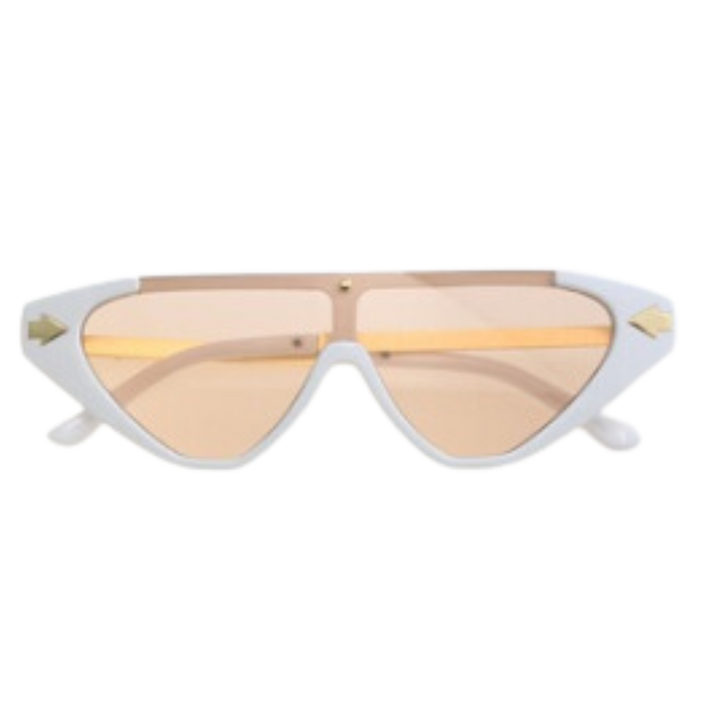 CAT-EYE CHIC: NEW EDGE EYEWEAR 96473 SHIELD FASHION SUNGLASSES