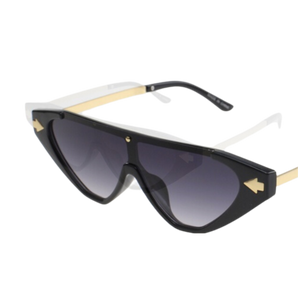 CAT-EYE CHIC: NEW EDGE EYEWEAR 96473 SHIELD FASHION SUNGLASSES