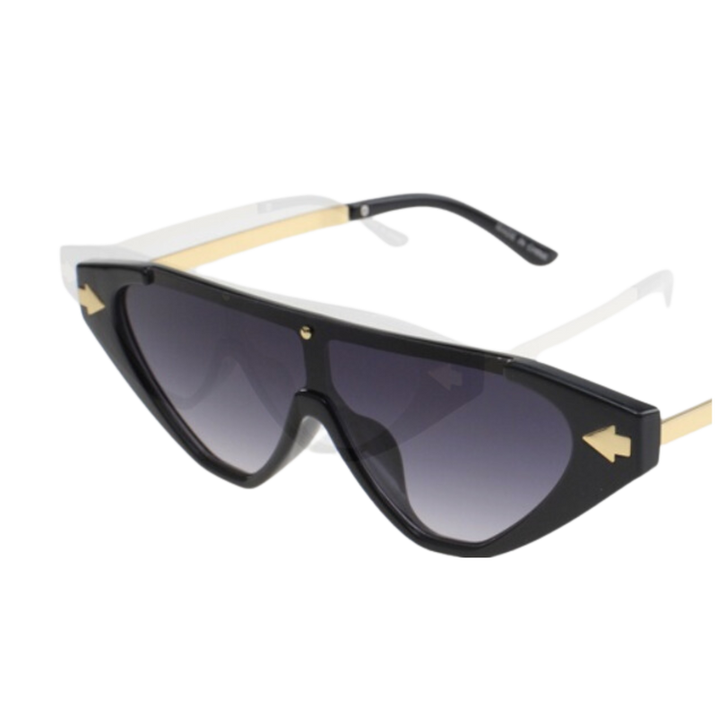 CAT-EYE CHIC: NEW EDGE EYEWEAR 96473 SHIELD FASHION SUNGLASSES