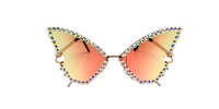 RHINESTONE RADIANCE: NEW EDGE SA757 WOMEN OVERSIZED CAT EYE SUNGLASSES