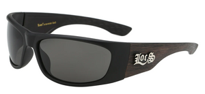 LOCS 8LOC91139-WOOD MUSCULAR POLYMER WRAP SUNGLASSES: STREET-STYLE ELEGANCE WITH WOOD GRAIN PRINT