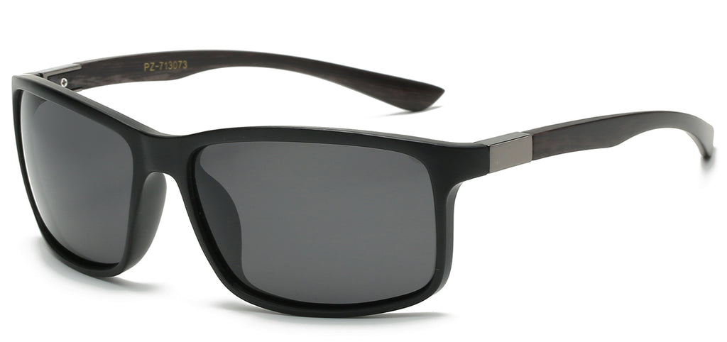 BLACK WOOD GRAIN POLARIZED AMERICAN CLASSIC PZ-713073 SHADES