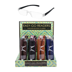 "NEW EDGE PRT24 RIMLESS READING GLASSES"