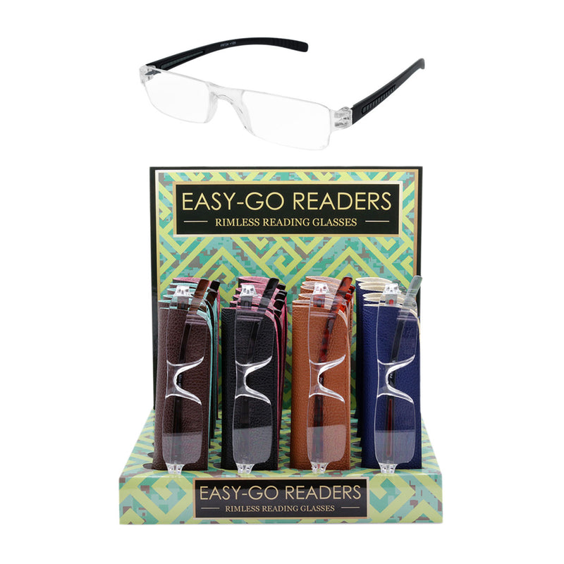 "NEW EDGE PRT24 RIMLESS READING GLASSES"