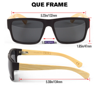 BAMBOO QUE-ROSE FRAME SUNGLASSES: TIMELESS ELEGANCE, MODERN INNOVATION"