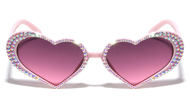 HEART SHAPE DIAMOND RHINESTONE RH-3267 SUNGLASSES