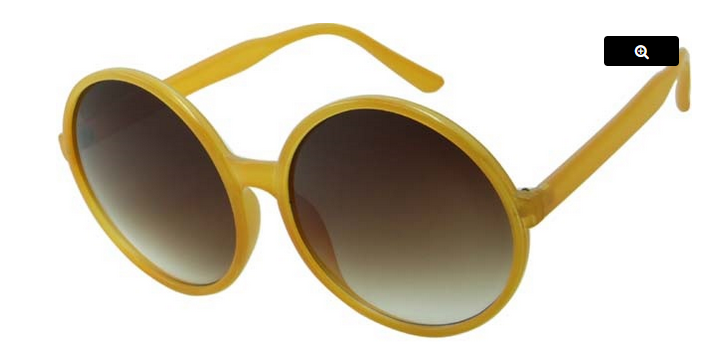 MAKE A STATEMENT: 80828 ROUND OVERSIZE SUNGLASSES BY NEW EDGE EYEWEAR"