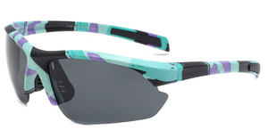 NEW EDGE EYEWEAR: JR4667RV KIDS' SPORT SHIELD SUNGLASSES