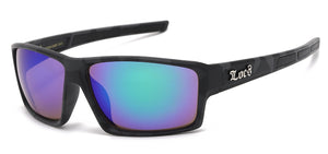 LOCS 8LOC91184-CAMO: SPORTY SQUARE CAMO SUNGLASSES FOR STREET-STYLE EDGE