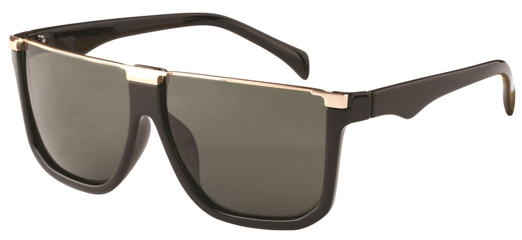 BOLD METAL-TRIMMED SUNGLASSES: 3082AF STYLE