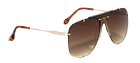 8KN-2016 KHAN RIMLESS SQUARE AVIATORS SUNGLASSES