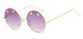 GISELLE 8GSL28141 ROUND HAPPY FACE SUNGLASSES