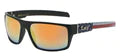 LOCS 8LOC91106-USA SQUARE UNISEX SUNGLASSES.