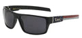 LOCS 8LOC91106-USA SQUARE UNISEX SUNGLASSES.