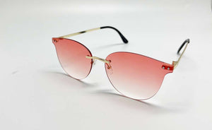 HEART SHARP RIMLESS CAT EYE SUNGLASSES