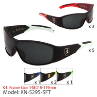 KN-5295-SFT WRAP AROUND KHAN SUNGLASSES