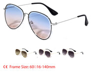 NEW EDGE EYEWEAR AVIATOR CUT BEVEL BUTTERFLY SUNGLASSES