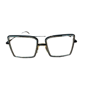 METAL 96311RS SQUARE  CLEAR GLASSES