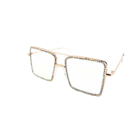 METAL 96311RS SQUARE  CLEAR GLASSES