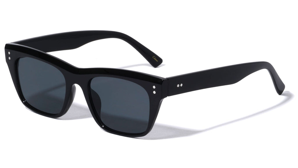 P6595 THIN CAT EYE SUNGLASSES: ELEGANT UV PROTECTION