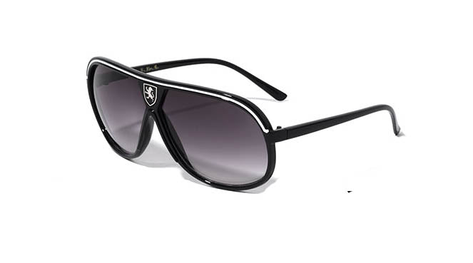 KHAN Aviators Track Line One piece Sunglasses.