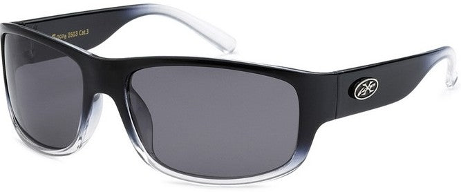 BLACK/GRAY X-LOOP POLARIZED SUNGLASSES-PZ-X2503