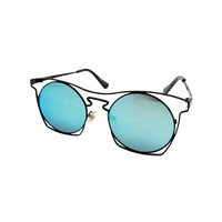 ROUND 92013RV METAL UNISEX SUNGLASSES