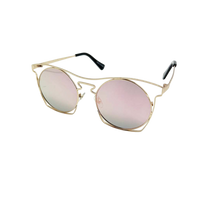 ROUND 92013RV METAL UNISEX SUNGLASSES