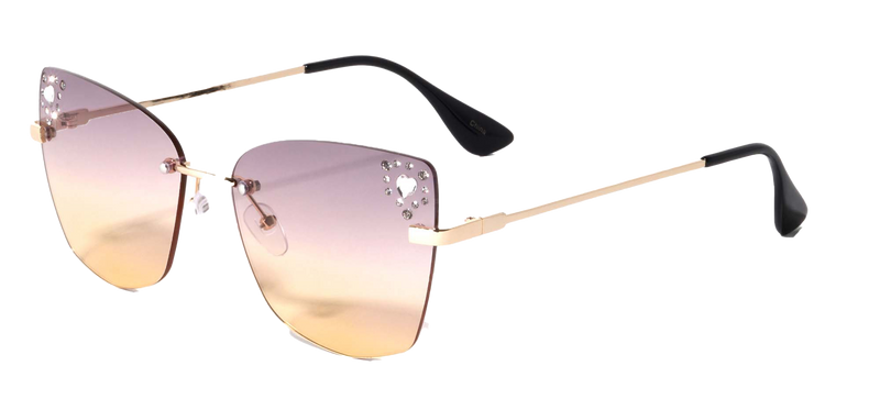 RHINESTONE M10844-RH RAINBOW RIMLESS SUNGLASSES