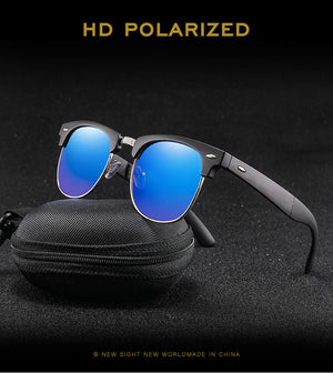 FOLDING BLACK SUNGLASSES WITH MULTICOLORED LENSES