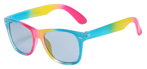 JUNIORS RETRO REWIND KG-WF01-RAINBOW CHIC CRYSTAL RAINBOW FRAME KIDS SUNGLASSES