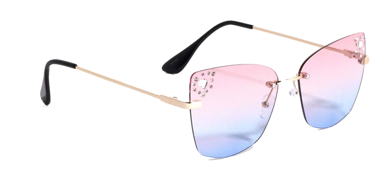 RHINESTONE M10844-RH RAINBOW RIMLESS SUNGLASSES